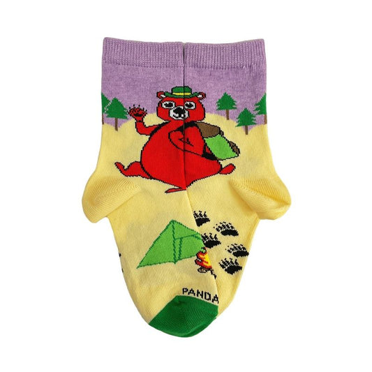 Hiking Bear Socks - from the Sock Panda (Ages 3-7)