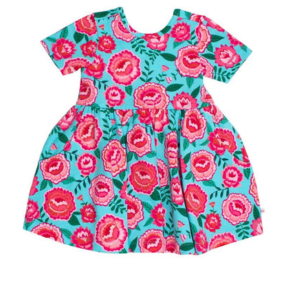 فستان بناتي محبوك بأكمام قصيرة من RuffleButts