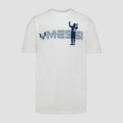 Boys' Messi Cheer Short Sleeve Graphic T-Shirt - White