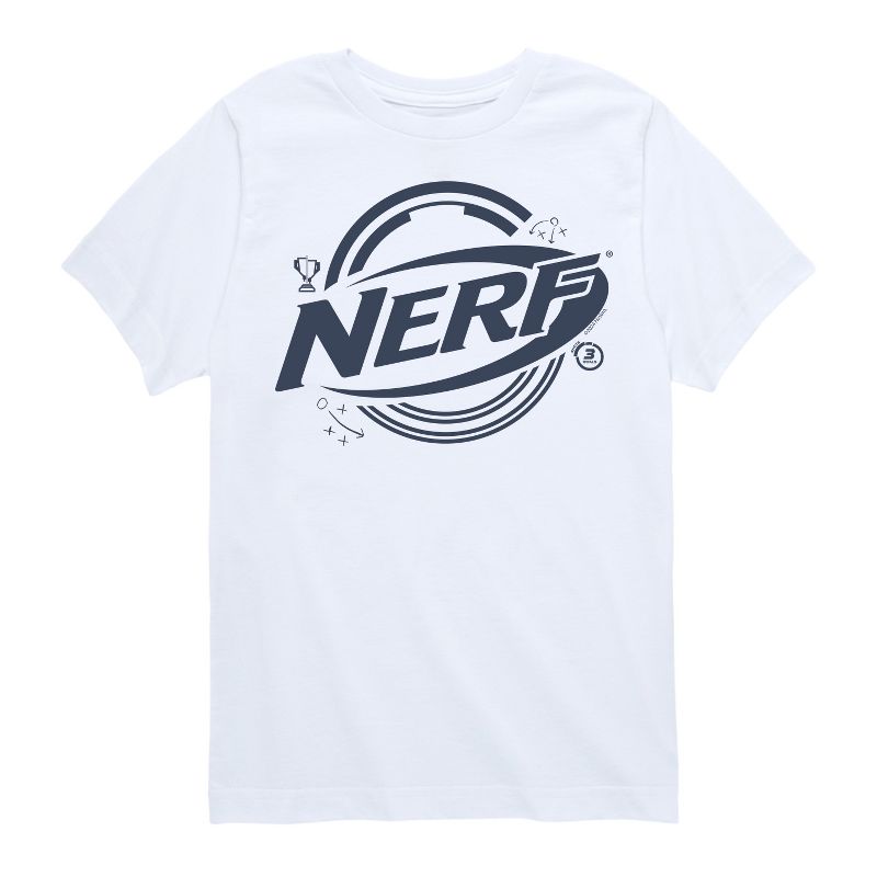 تي شيرت جرافيكي بأكمام قصيرة للأولاد من NERF - شعار وعناصر
