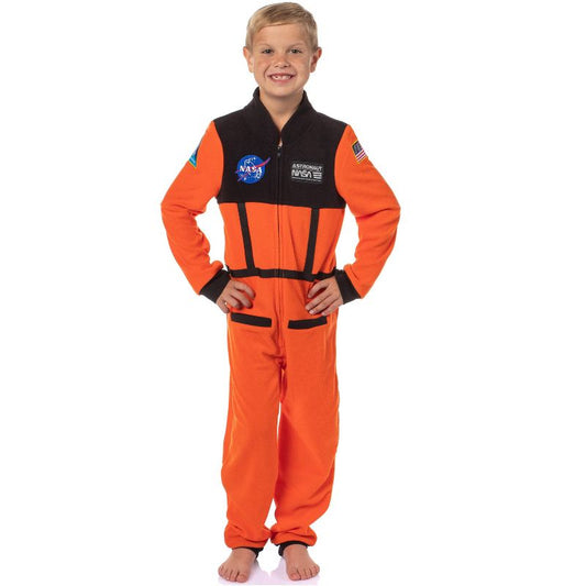 NASA Boys' Space Shuttle Astronaut Meatball Patch One Piece Union Suit