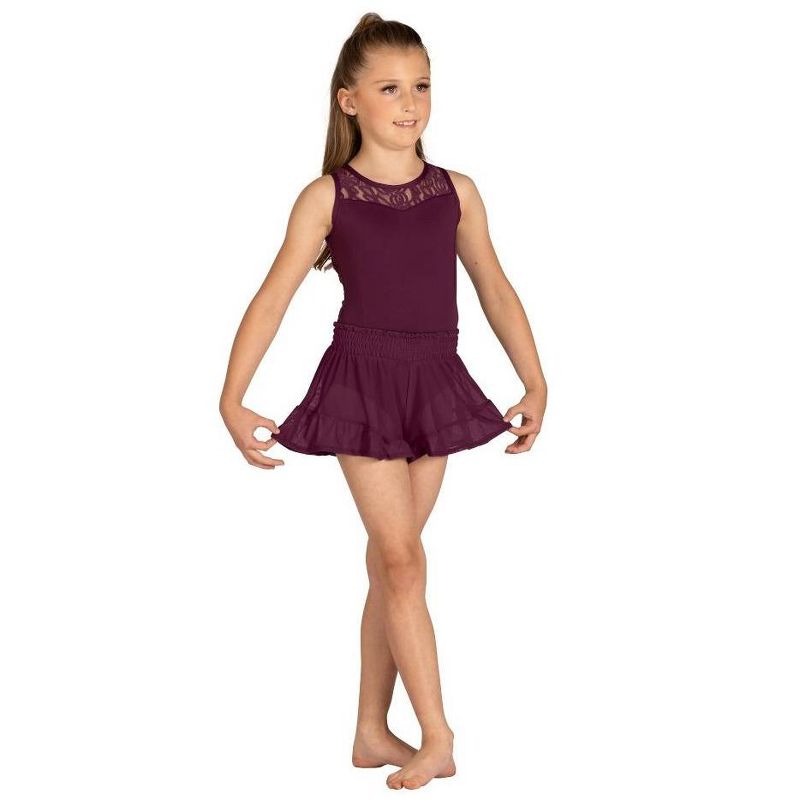 تنورة قصيرة للبنات من Danz N Motion 21412A شفافة للباليه أو الرقص الحديث