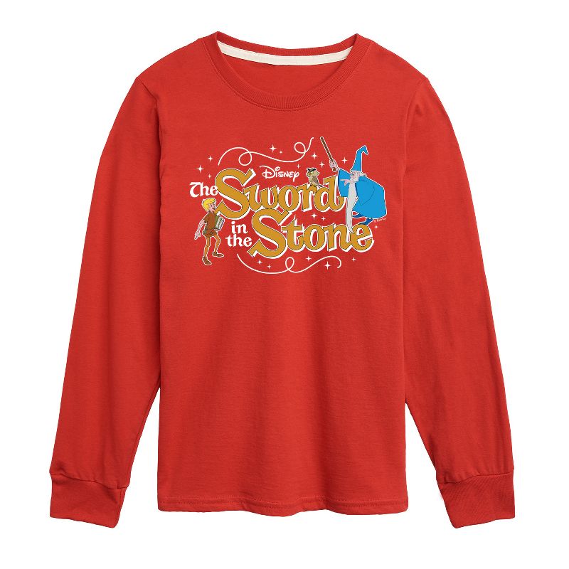 Boys' - Disney - Sword In The Stone Character Group Long Sleeve Graphic T-Shirt