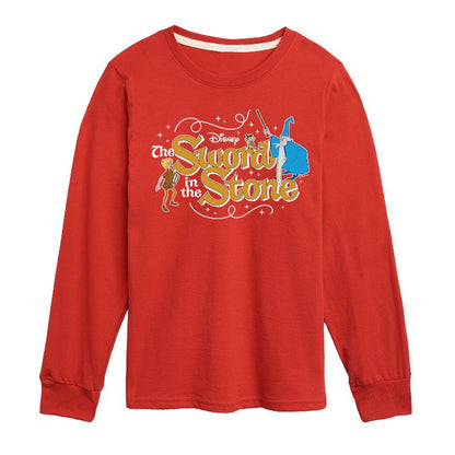 Boys' - Disney - Sword In The Stone Character Group Long Sleeve Graphic T-Shirt