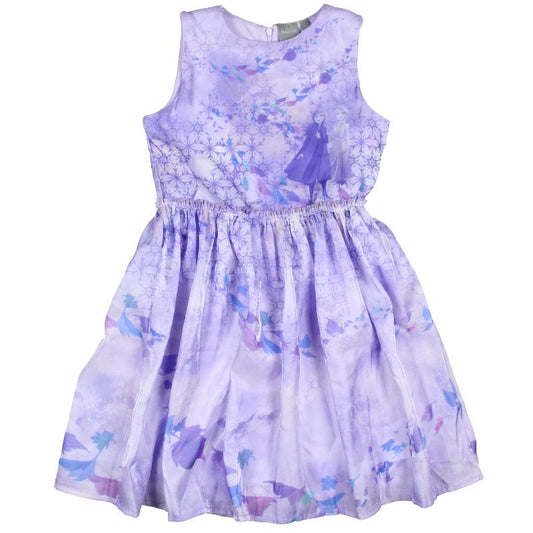 Disney Frozen 2 Girls Elsa and Anna Lavender Kids Sleeveless Dress