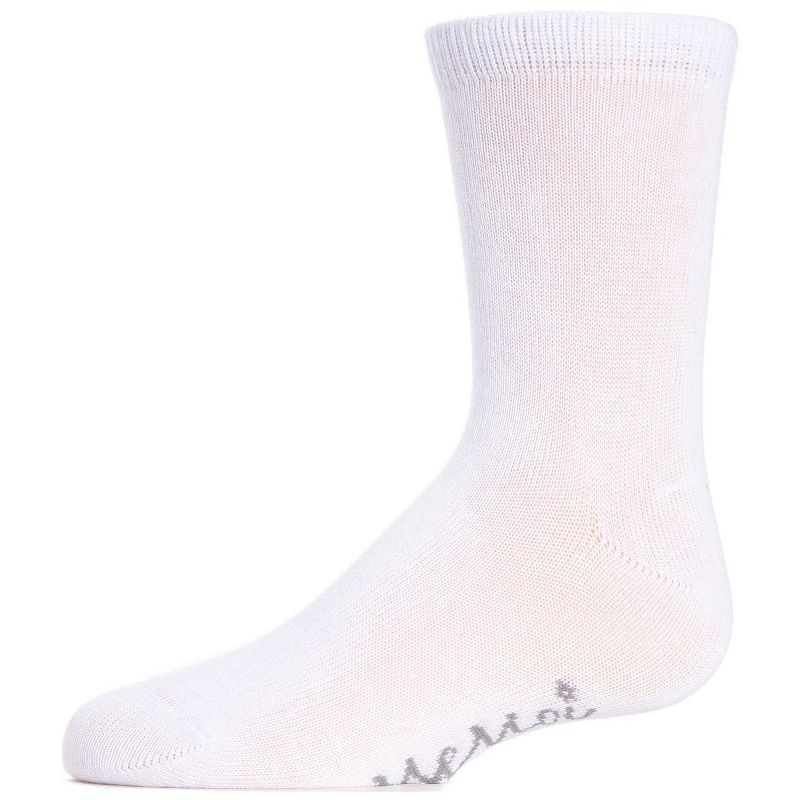 Memoi Kids' Basic Cotton Blend Crew Socks