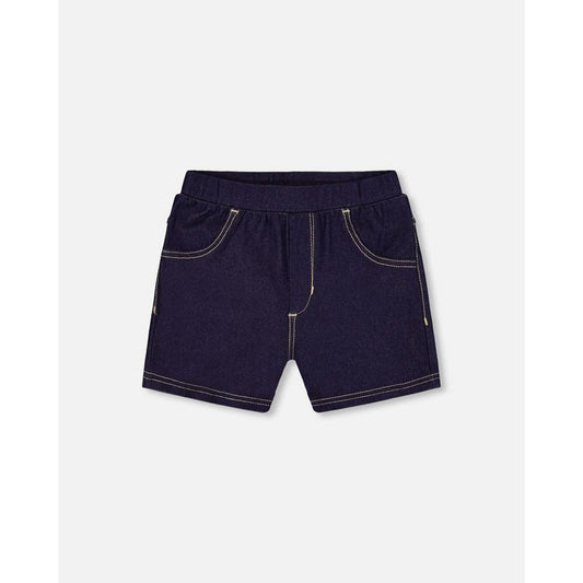Deux par Deux Girl Jegging Shorts Dark Denim Blue