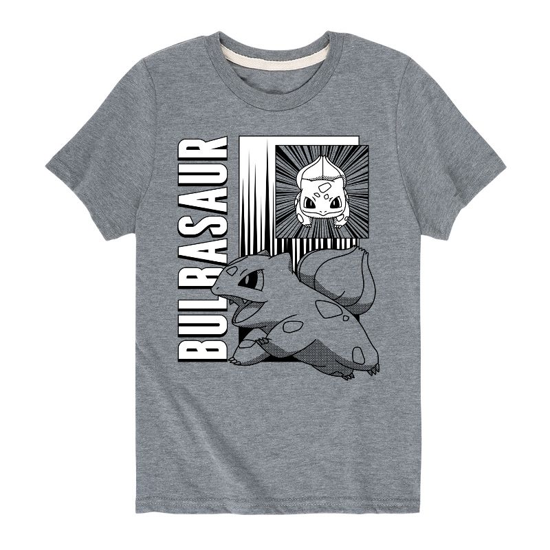 تي شيرت جرافيكي بأكمام قصيرة للأولاد - بوكيمون - معركة أنمي بولباسور