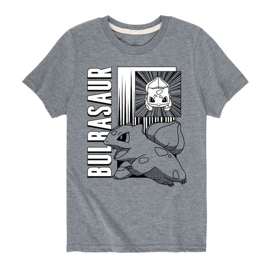 تي شيرت جرافيكي بأكمام قصيرة للأولاد - بوكيمون - معركة أنمي بولباسور