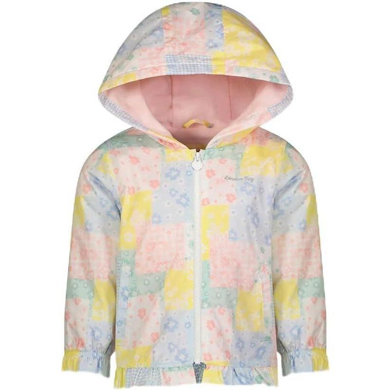 LONDON FOG Girls Lightweight Fleece Lined Hooded Spring Jacket