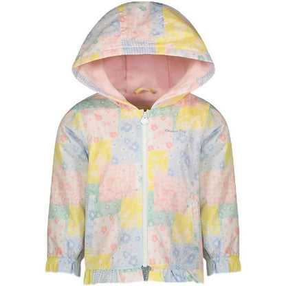 LONDON FOG Girls Lightweight Fleece Lined Hooded Spring Jacket