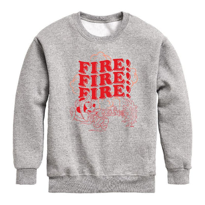 Boys' - Disney - Firefighter Mickey Graphic Long Sleeve Fleece Sweatshirt