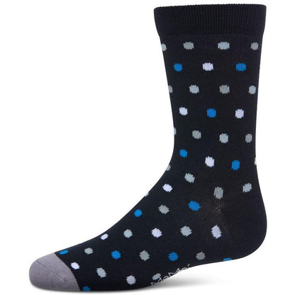 Memoi Boys' Colorful Dot Crew Socks