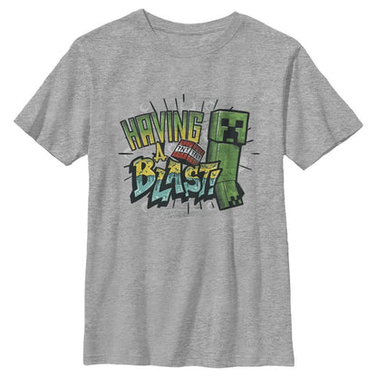 تي شيرت Minecraft Having a Blast للأولاد