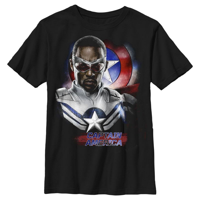 تي شيرت Marvel The Falcon and the Winter Soldier Captain America Pose Sam للأولاد