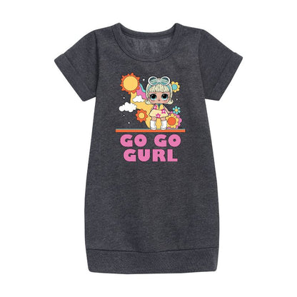 Girls' - LOL Surprise! - Go Go Gurl Graphic Short Sleeve Fleece Dress