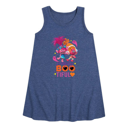 Girls' - Trolls - Simply Bootiful Poppy Graphic Sleeveless Aline Dress