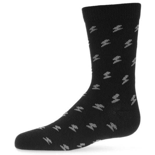 Memoi Boys' Lightning Bolt Crew Socks