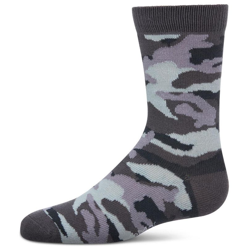 Memoi Boys' Camouflage Crew Socks
