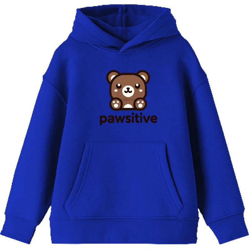 Pawsitive Bear Youth Long Sleeve Hoodie