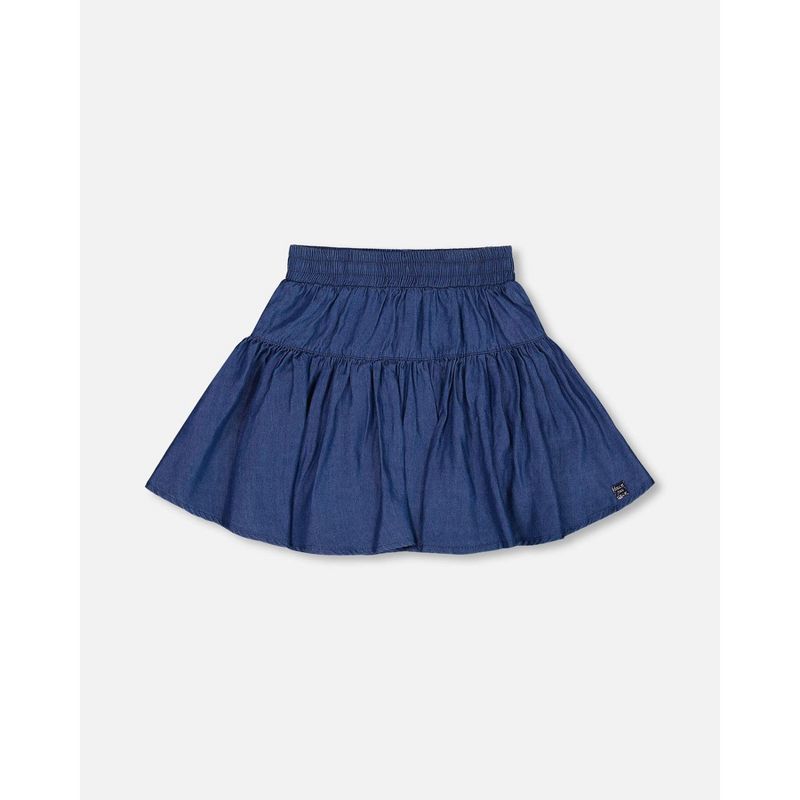 Deux par Deux Girl Chambray Skort Navy Blue