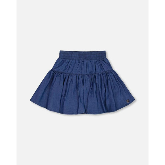 Deux par Deux Girl شامبراي سكورت أزرق داكن