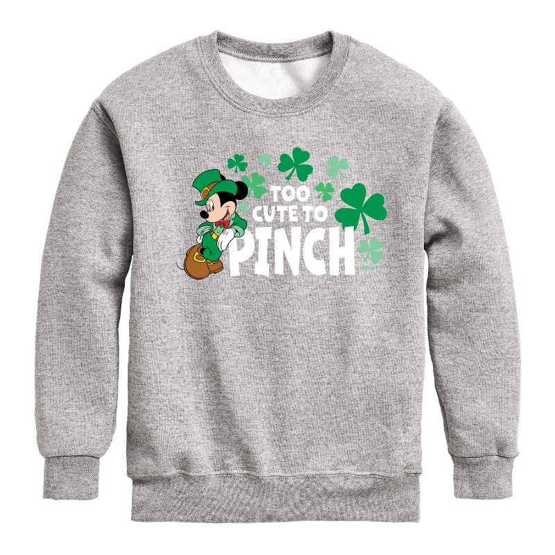 Boys' - Disney - Too Cute To Pinch Graphic Long Sleeve Fleece Sweatshirt