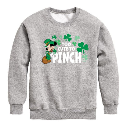 Boys' - Disney - Too Cute To Pinch Graphic Long Sleeve Fleece Sweatshirt