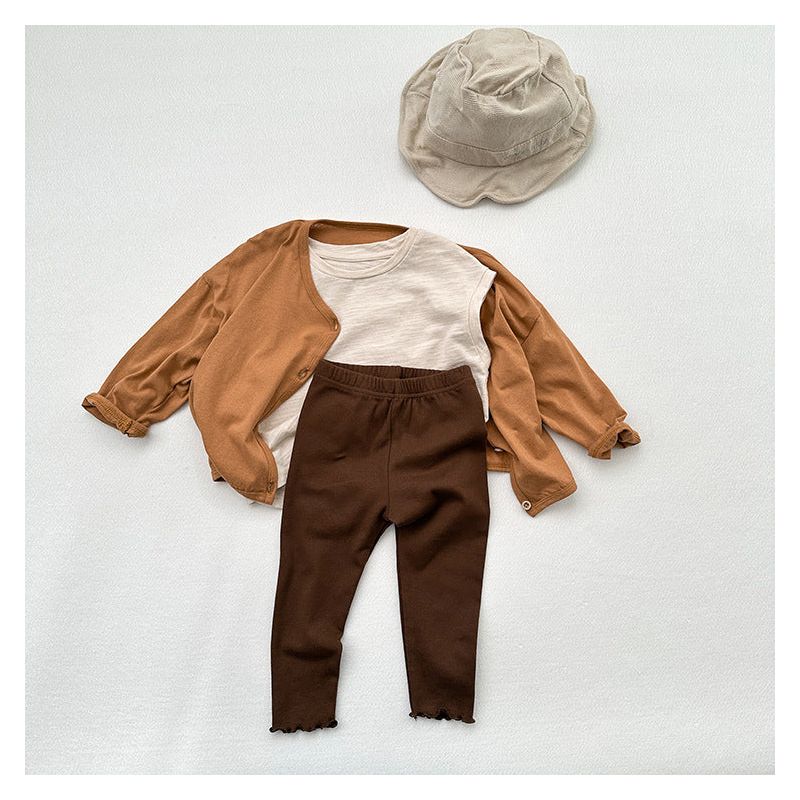 MyKids-USA Children’s Solid Color Leggings Girl’s Kindergarten Trousers