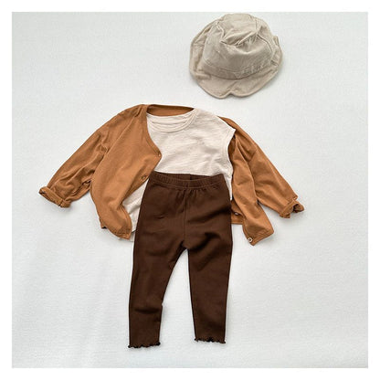 MyKids-USA Children’s Solid Color Leggings Girl’s Kindergarten Trousers