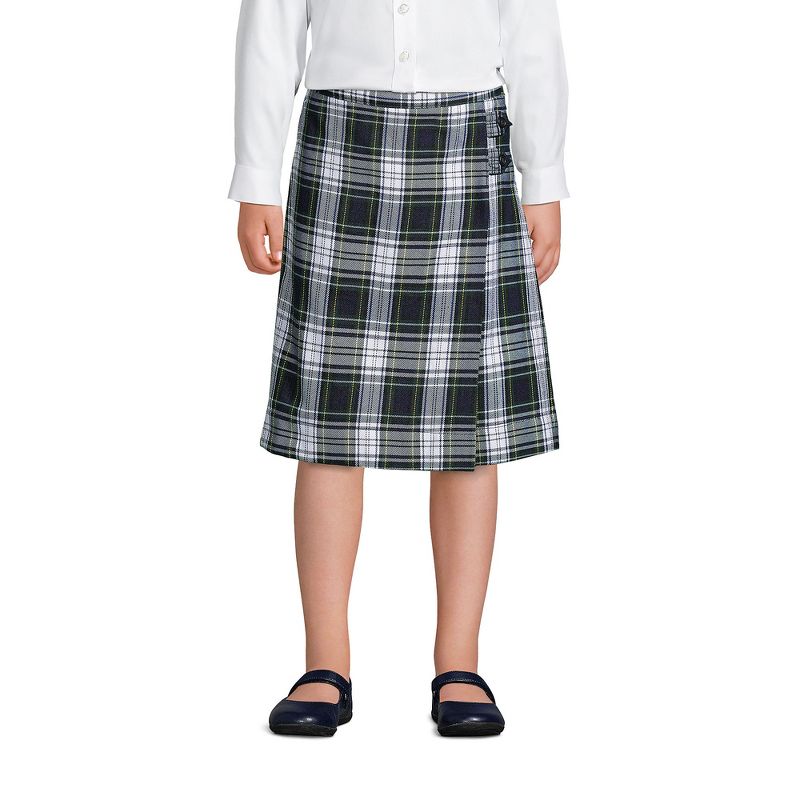 Lands' End School Uniform Kids Plaid A-line Skirt Below the Knee (Part 2)