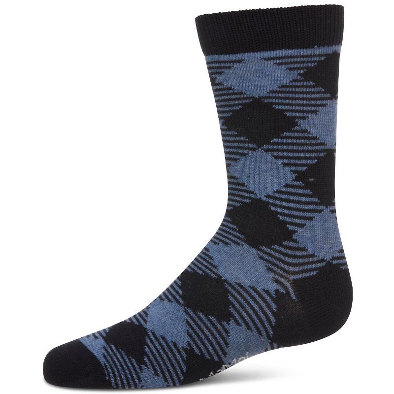 Memoi Boys' Argyle Crew Socks