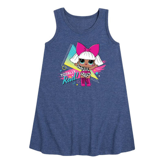 Girls' - LOL Surprise! - Totally Rad Diva Graphic Sleeveless Aline Dress