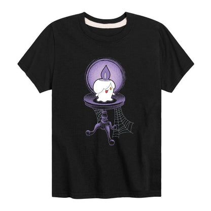 Boys' - Pokémon - Litwick Halloween Ghost Type Short Sleeve Graphic T-Shirt