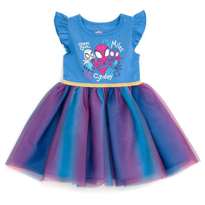 Marvel Spider-Man Ghost Spider Girls Tulle Tutu Dress Toddler to Big Kid