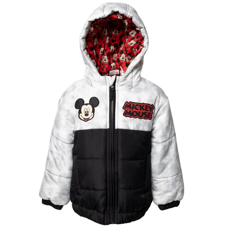 Disney Zip Up Winter Coat Puffer Jacket Toddler