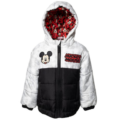 Disney Zip Up Winter Coat Puffer Jacket Toddler