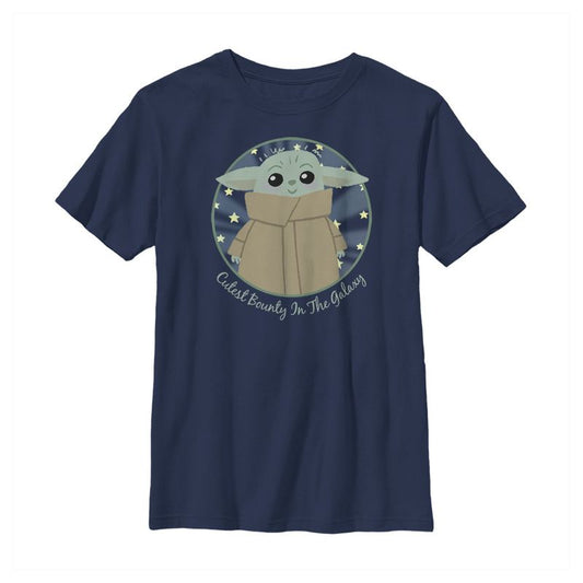 Boy's Star Wars The Mandalorian The Child Cutest Bounty in the Galaxy T-Shirt