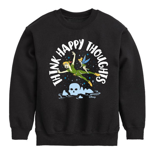 Boys' - Disney - Peter Pan Graphic Long Sleeve Fleece Sweatshirt