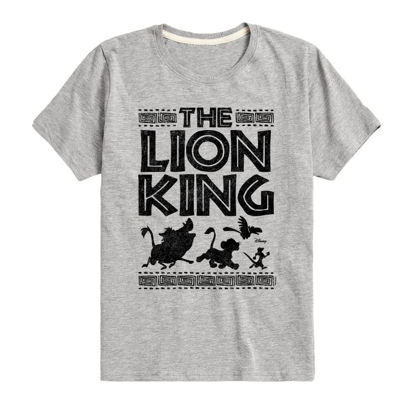تي شيرت جرافيكي بأكمام قصيرة للأولاد - الأسد الملك - سيمبا تيمون بومبا زازو
