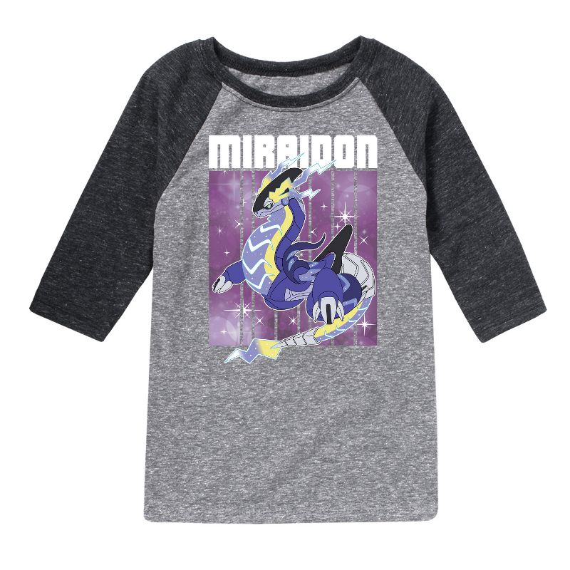 Boys' - Pokémon - Miraidon Legend Raglan Graphic T-Shirt