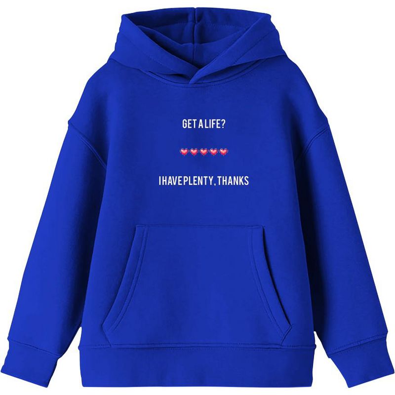 Gamer Get a Life  Youth Long Sleeve Hoodie