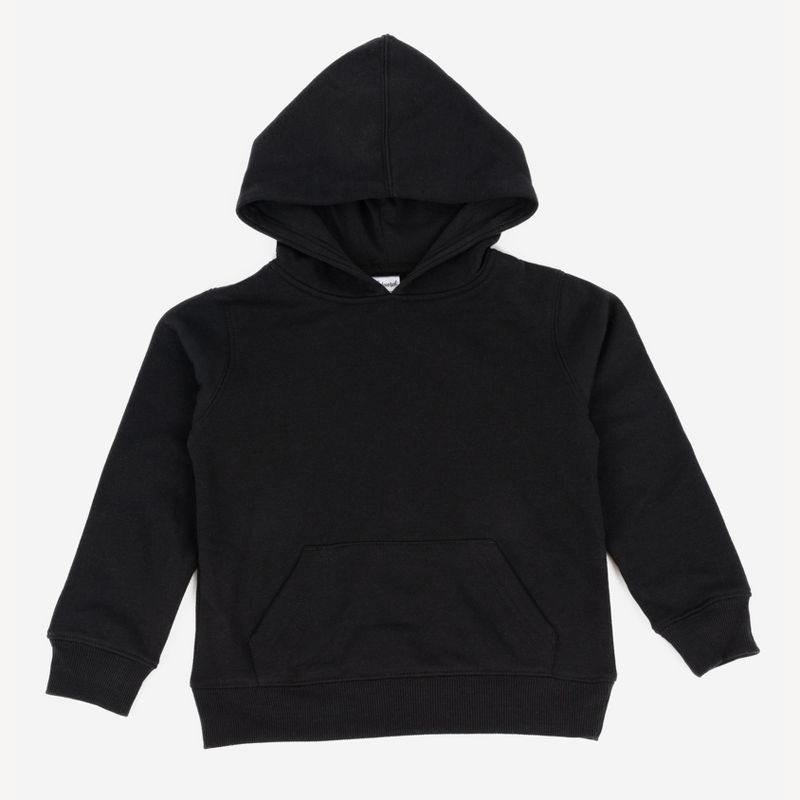 Leveret Kids Hooded Sweatshirt - Kids Hoodie Pullover Sweatshirt- With Kangaroo Pocket - Neutral Solid Color