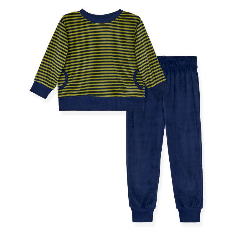Sleep On It Boys 2-Piece Velour Pajama Set - Toddler Pajamas to Boys Pajama Sets