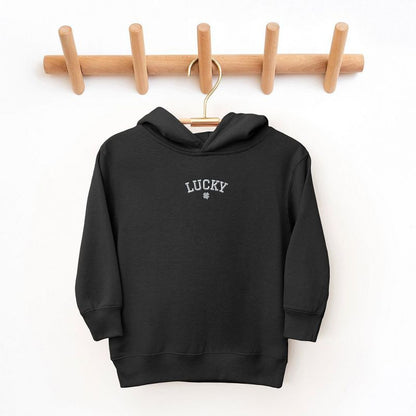 The Juniper Shop Embroidered Lucky Clover Toddler Graphic Hoodie