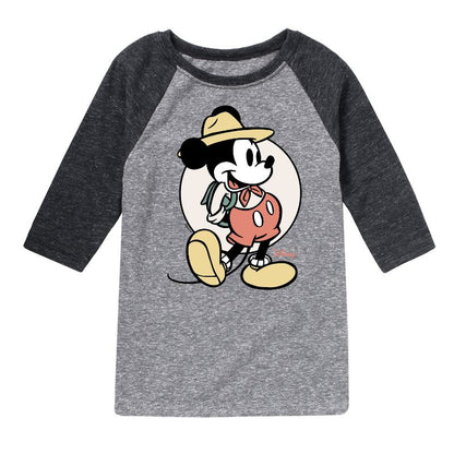 Boys' - Disney - Mickey Mouse Raglan Graphic T-Shirt