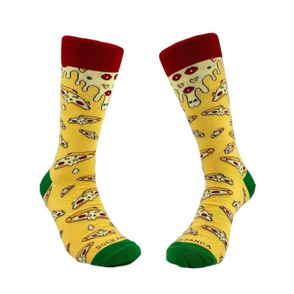 Cheesy Pizza Pattern Socks from the Sock Panda (Adult Large or Adult Small Sizes)