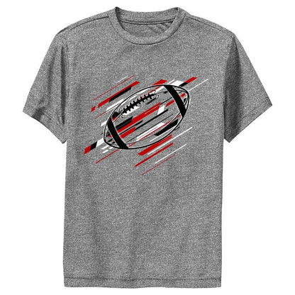 Boy's Lost Gods Abstract Stripes Football Performance Tee