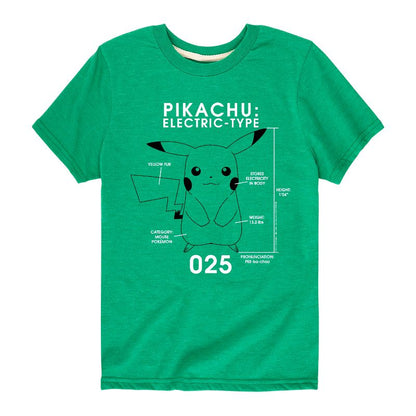 تي شيرت جرافيكي بأكمام قصيرة للأولاد - بوكيمون - بيكاتشو