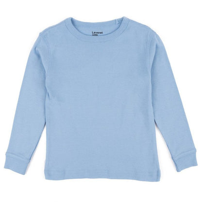 Leveret Kids Long Sleeve Solid Classic Color T-Shirt